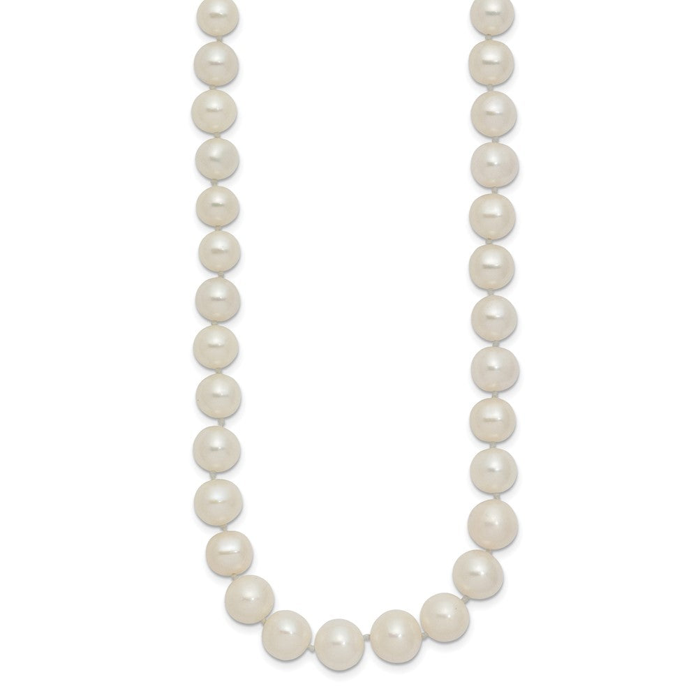 14k Yellow Gold 7.5-9mm White Cultured Pearl Graduated Necklace 18"