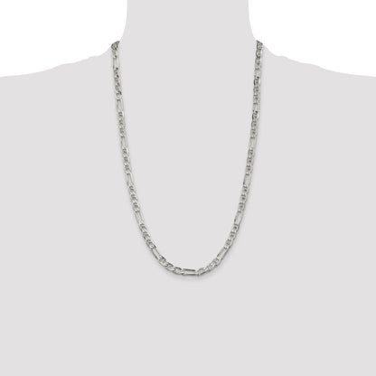 Sterling Silver 5.5mm Figaro Anchor Chain