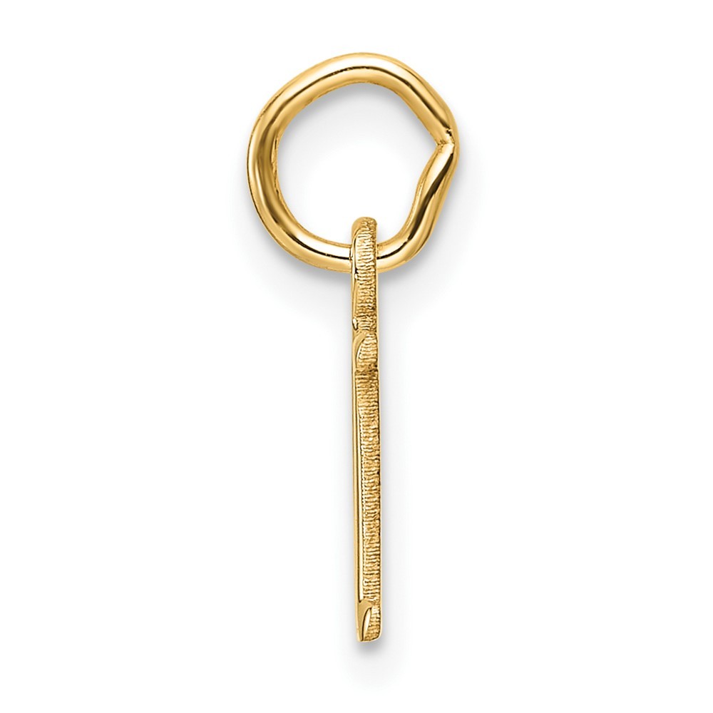 14k Yellow Gold Cutout Letter M Initial Pendant