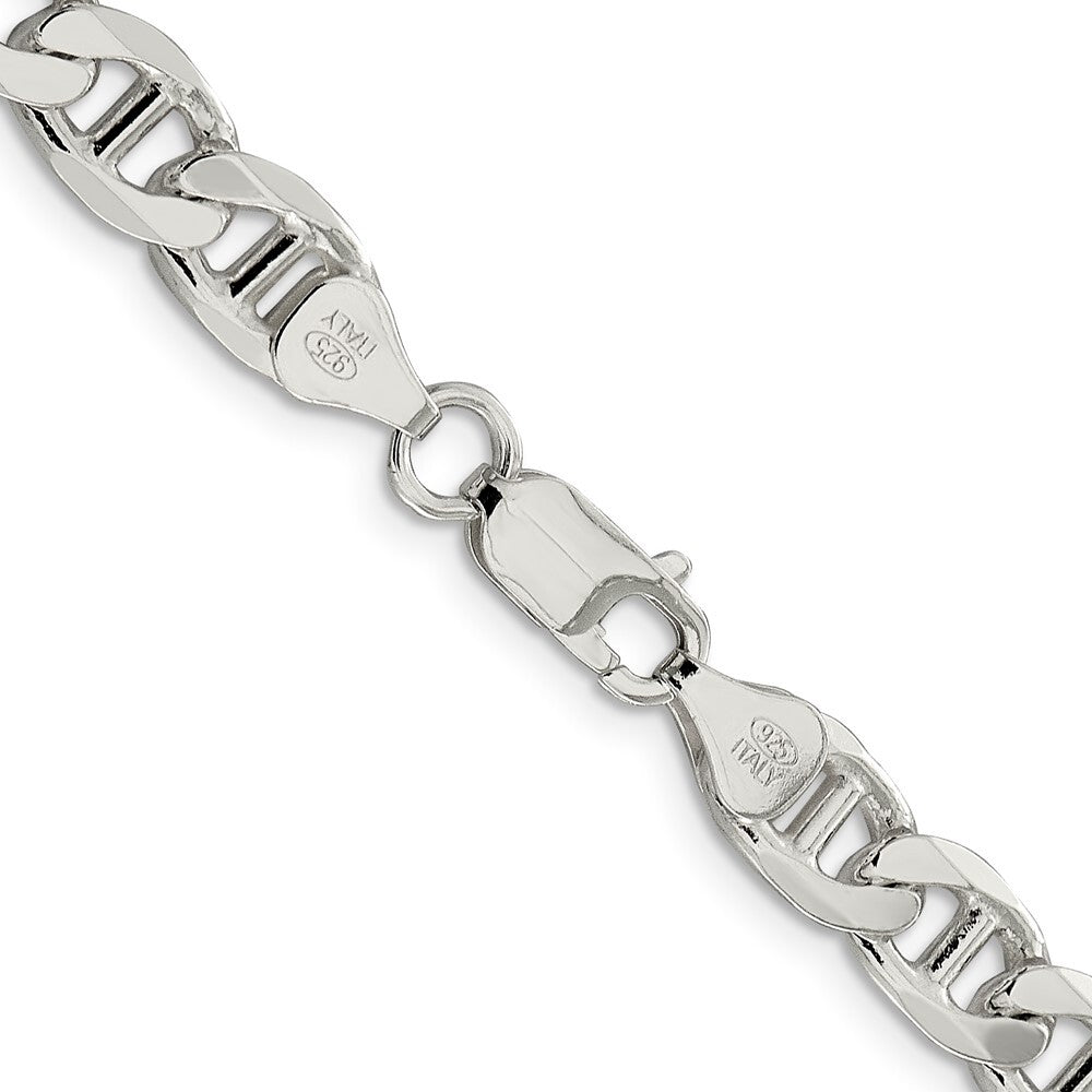 Sterling Silver 7.5mm Figaro Anchor Chain