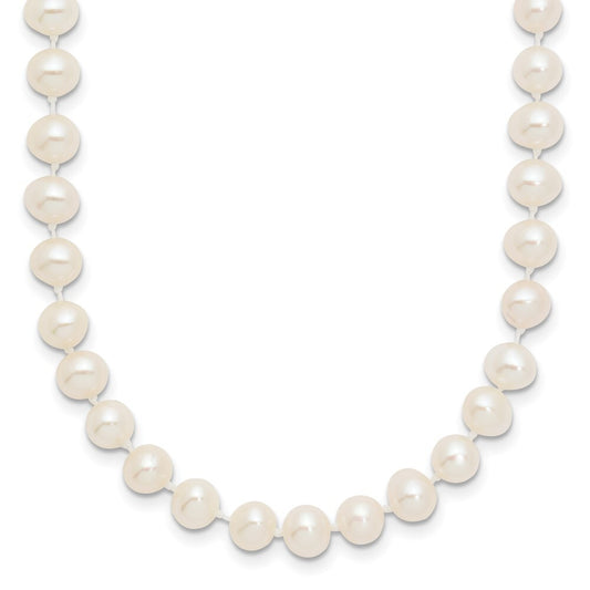 14k Yellow Gold 5-6mm White Freshwater Cultured Pearl 28 inch Necklace