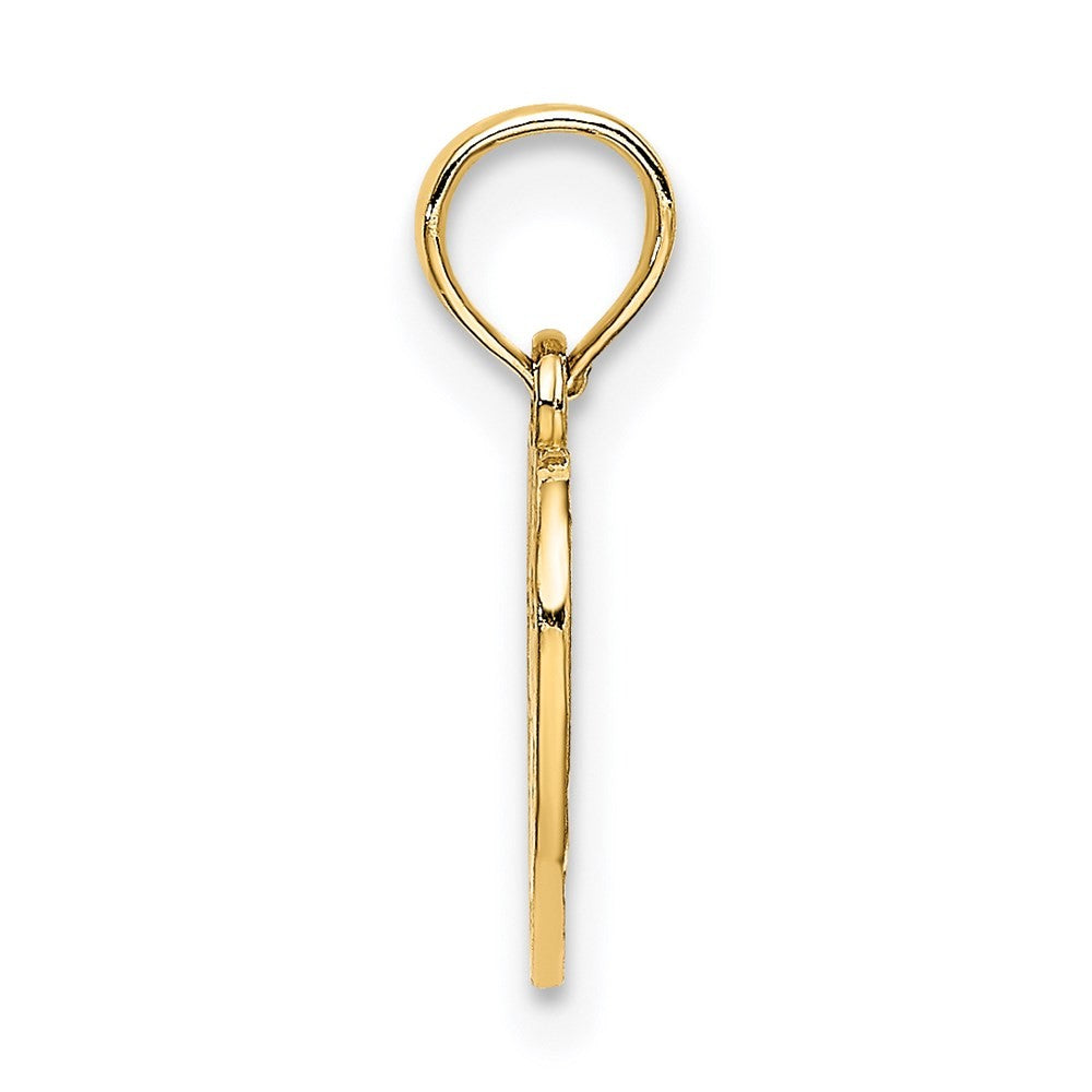14k Yellow Gold SWEET 16 in Heart Charm