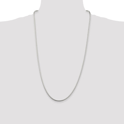 Sterling Silver 2mm Snake Chain