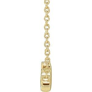 14k Yellow Gold Sister 18" Necklace Gift for Women