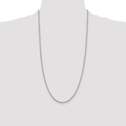 Sterling Silver 2.75mm Cable Chain