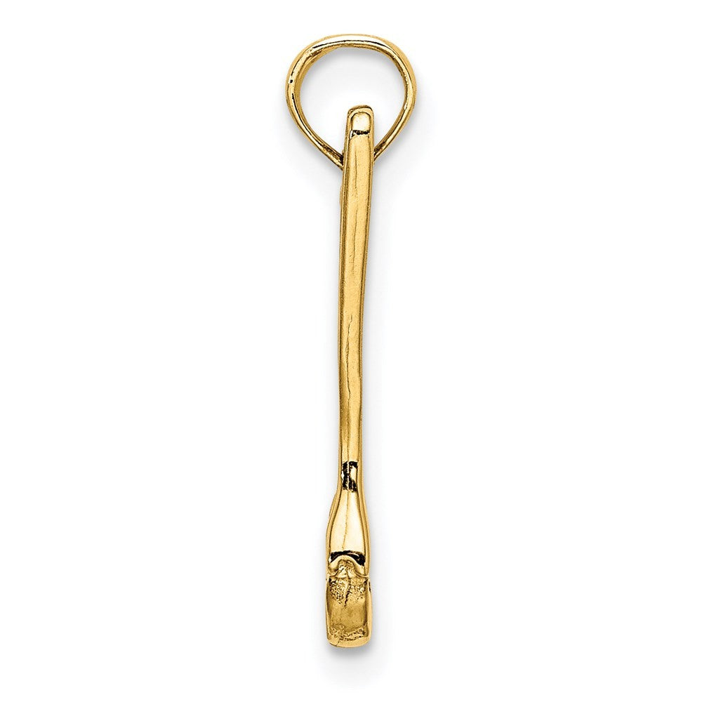 14k Yellow Gold 3-D Adjustable Wrench Charm