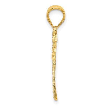14k Yellow Gold Mini Palm Tree Pendant