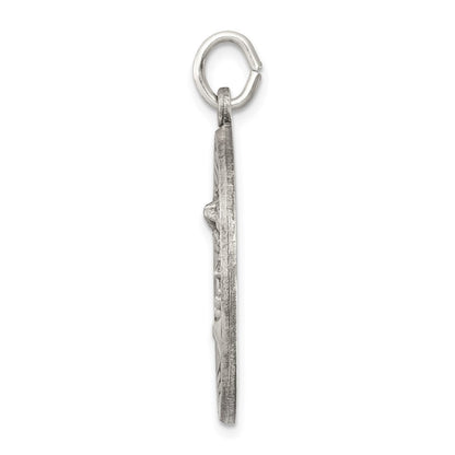 Sterling Silver Antiqued Saint Michael Medal