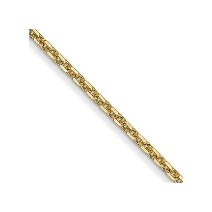 14k Yellow Gold 30" .95mm Diamond-cut Cable Chain Necklace