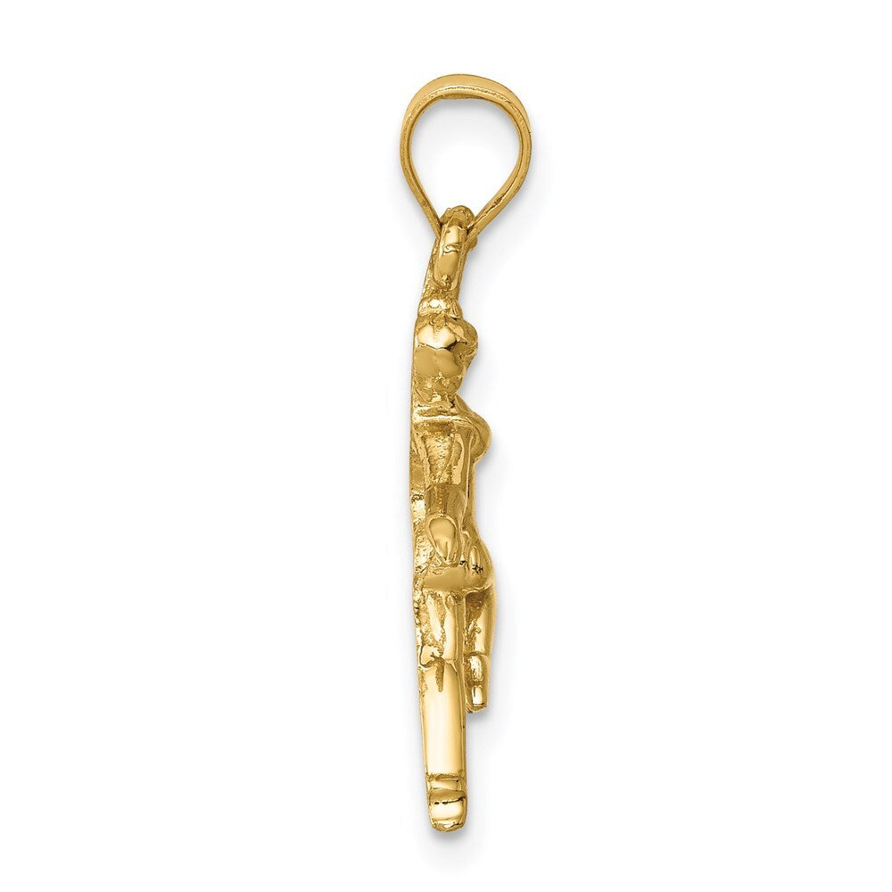 14k Yellow Gold Dancer Pendant for Women