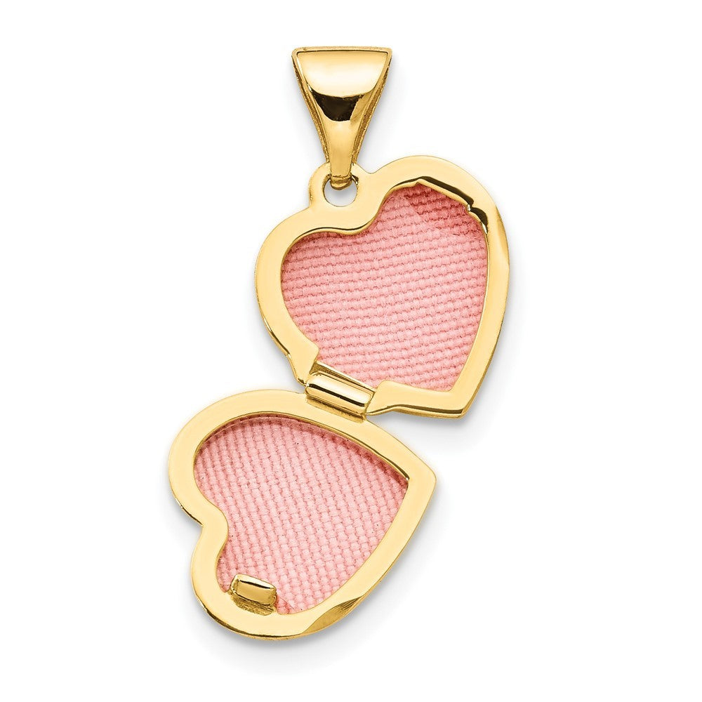 14k Yellow Gold Yellow Gold Floral Heart Locket
