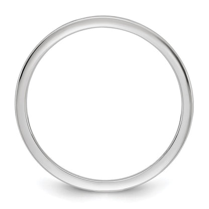 14k White Gold 1mm LTW Comfort Fit Band Size 9