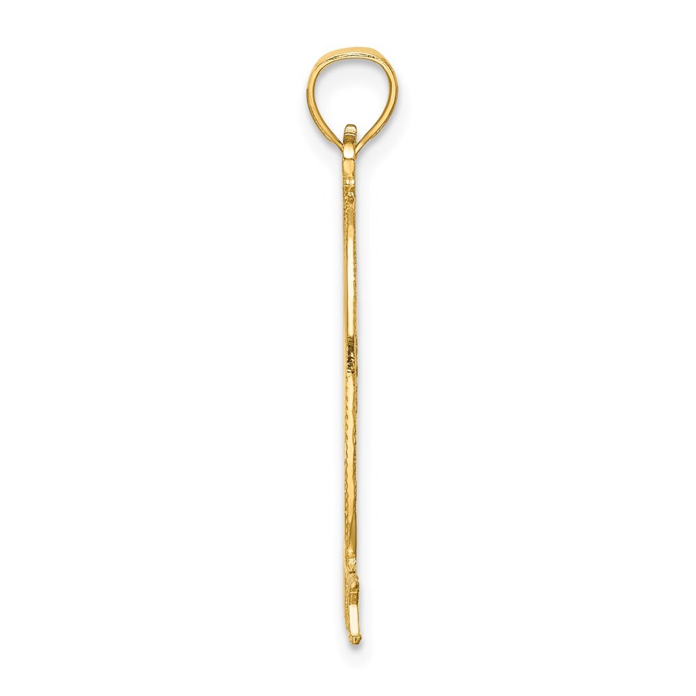 14k Yellow Gold Cut-out NEW YORK Statue of Liberty Charm
