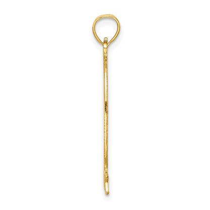 14k Yellow Gold Cut-out NEW YORK Statue of Liberty Charm