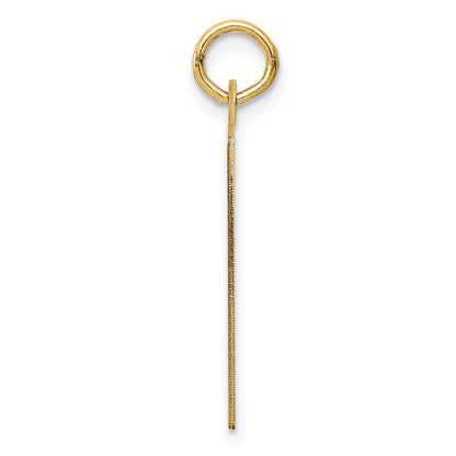 14k Yellow Gold Saturday the First Day Calendar Pendant for Women