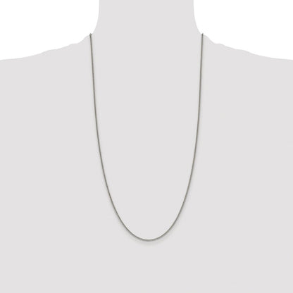 Sterling Silver Rhodium-plated 1.75mm Curb Chain