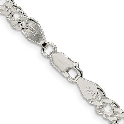 Sterling Silver 5.5mm Rambo Chain Necklace