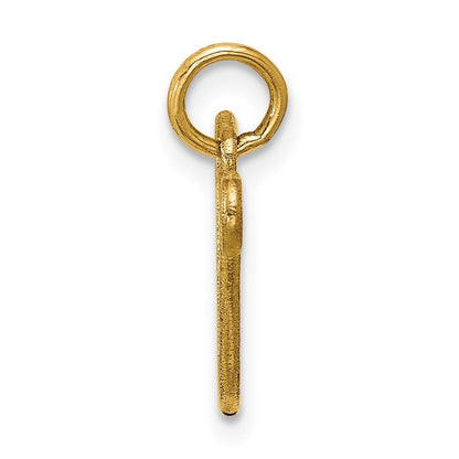 14k Yellow Gold Polished Lyre Pendant