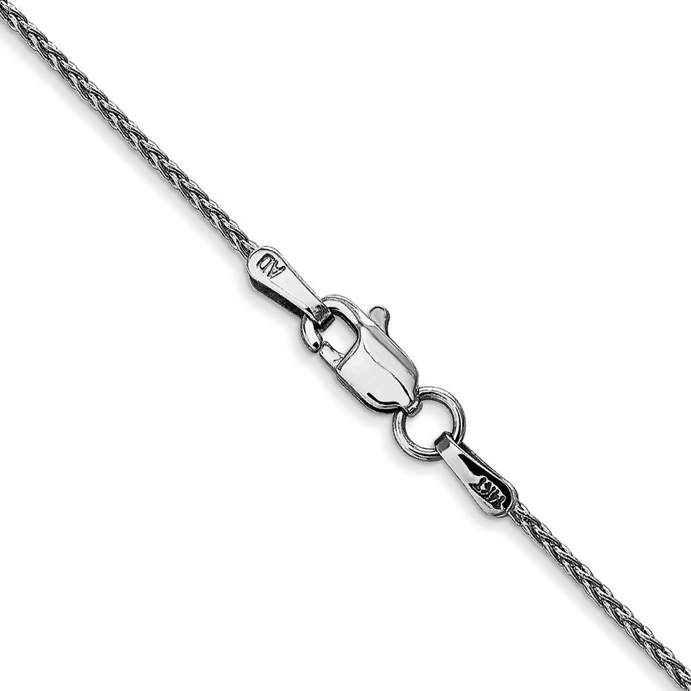 14K White Gold 20 inch 1.2mm Parisian Wheat Chain Necklace