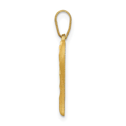 14k Yellow Gold Polished Heart Pendant for Women