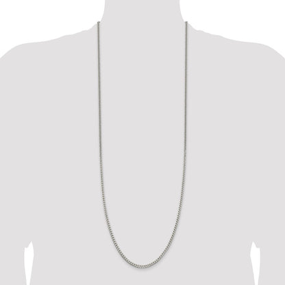 Sterling Silver Polished 3.15mm Curb Chain