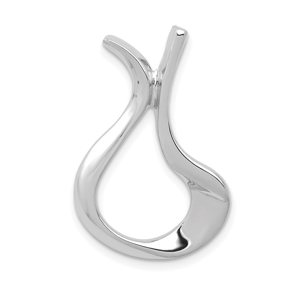14k White Gold Slide Pendant for Women