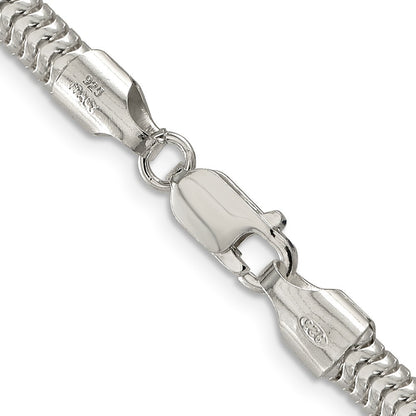 Sterling Silver 5mm Round Snake Chain Necklace
