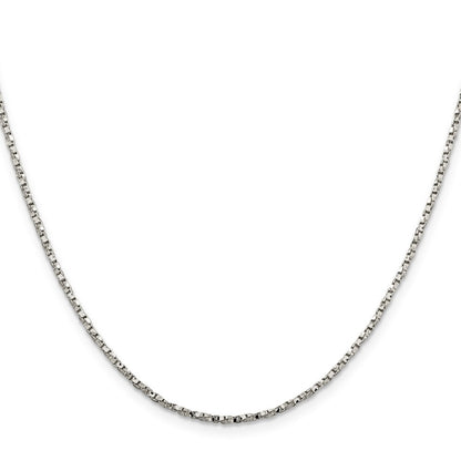 Sterling Silver 1.75mm Twisted Box Chain