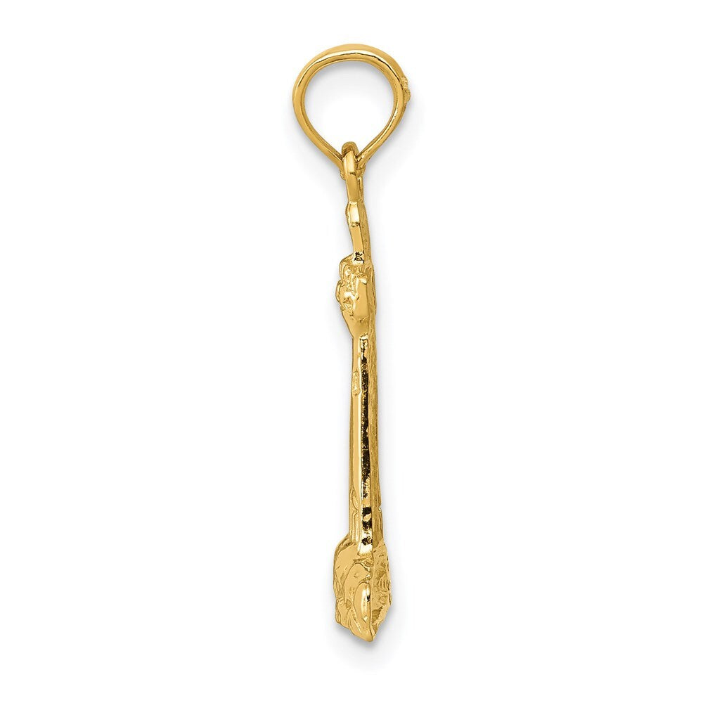 14k Yellow Gold CAPE MAY Lighthouse Charm Pendant for Women