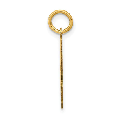 14k Yellow Gold Small Polished Number 63 Charm Pendant