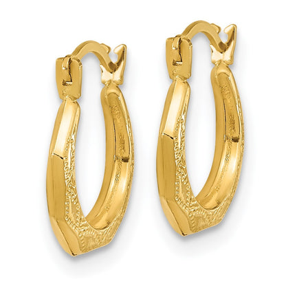 14k Yellow Gold Madi K Hinged Earrings