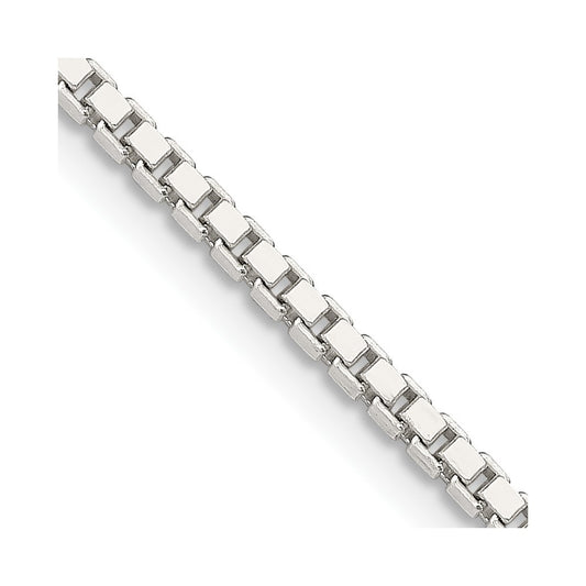Sterling Silver 1.9mm Box Chain Necklace
