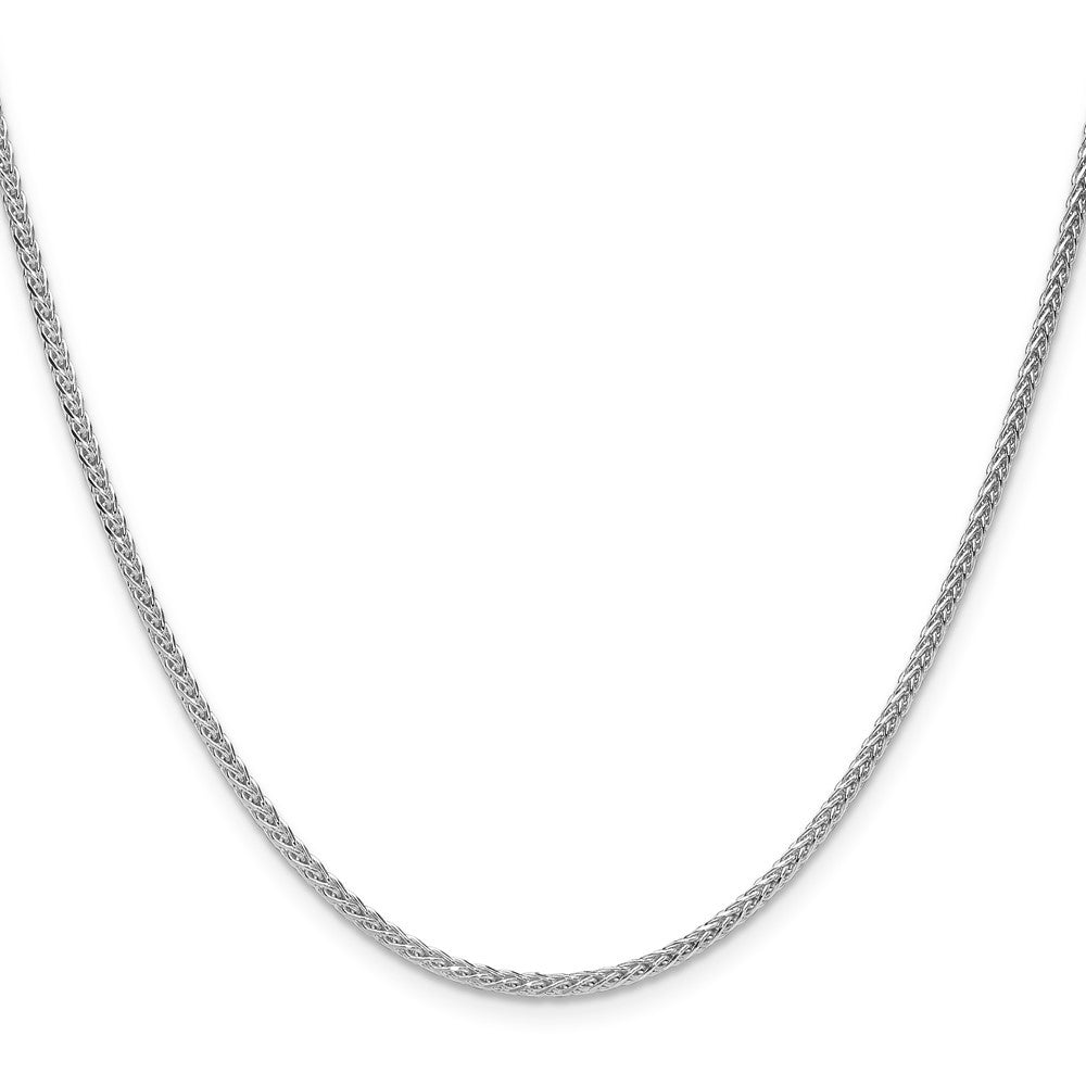 Sterling Silver 2.1mm Diamond-cut Square Spiga Chain Necklace