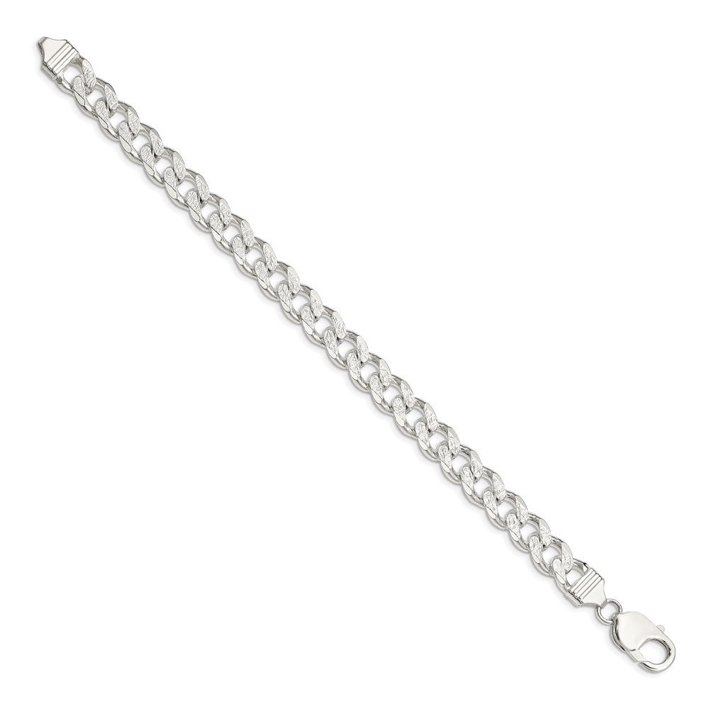 Sterling Silver 9.3mm Curb Chain Bracelet