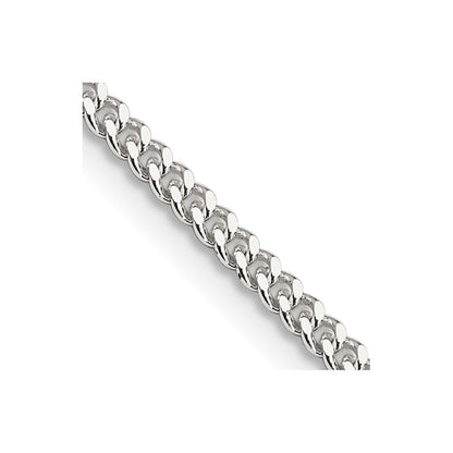 Sterling Silver 2mm Curb Chain Necklace