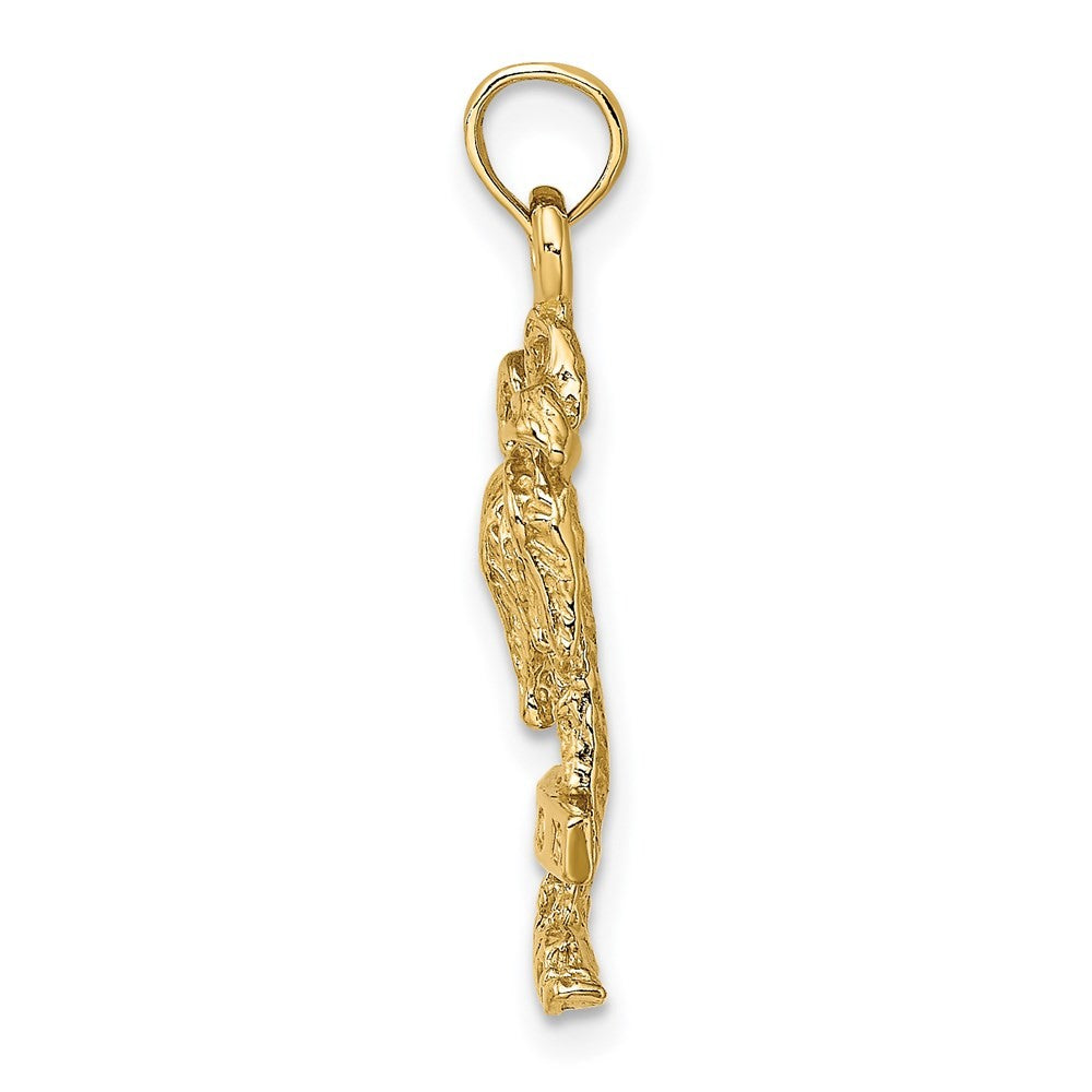 14k Yellow Gold MARCO IS. Palm Tree Charm Pendant