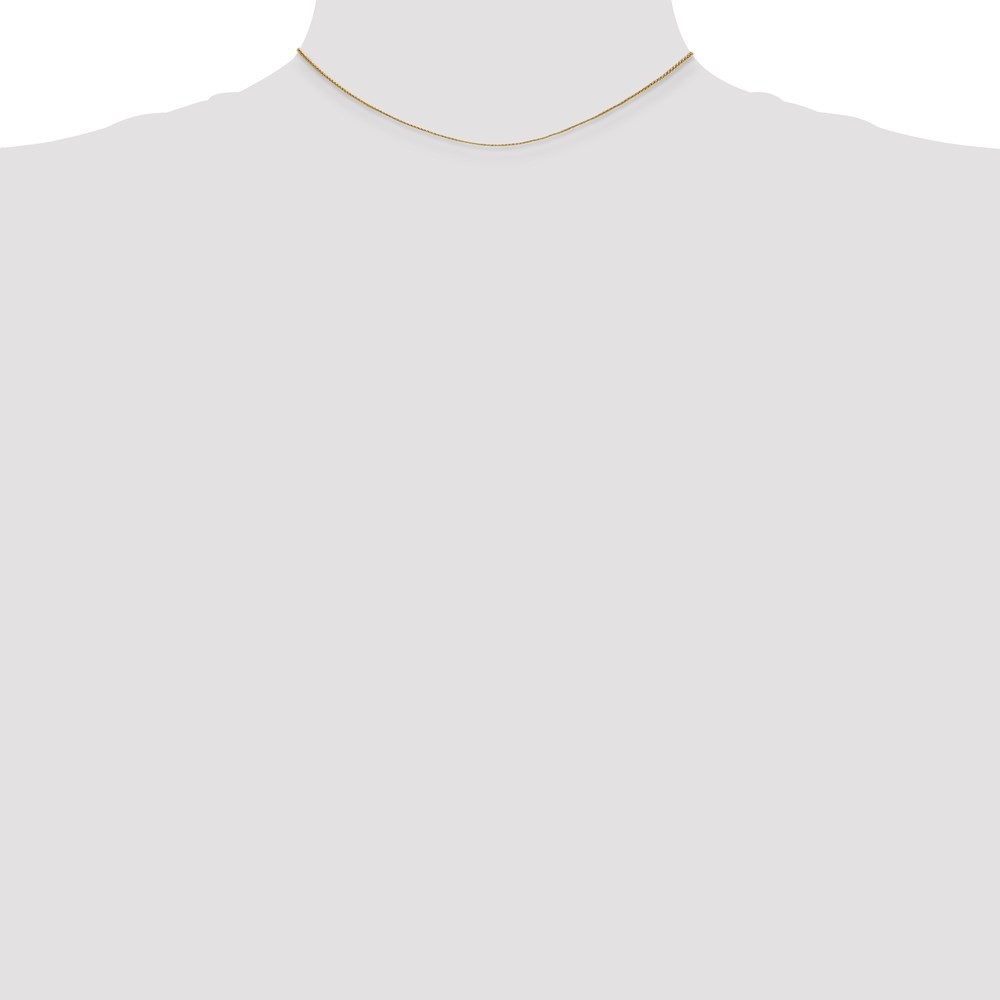 14k Yellow Gold 14 inch .85mm Spiga with Lobster Clasp Chain Necklace