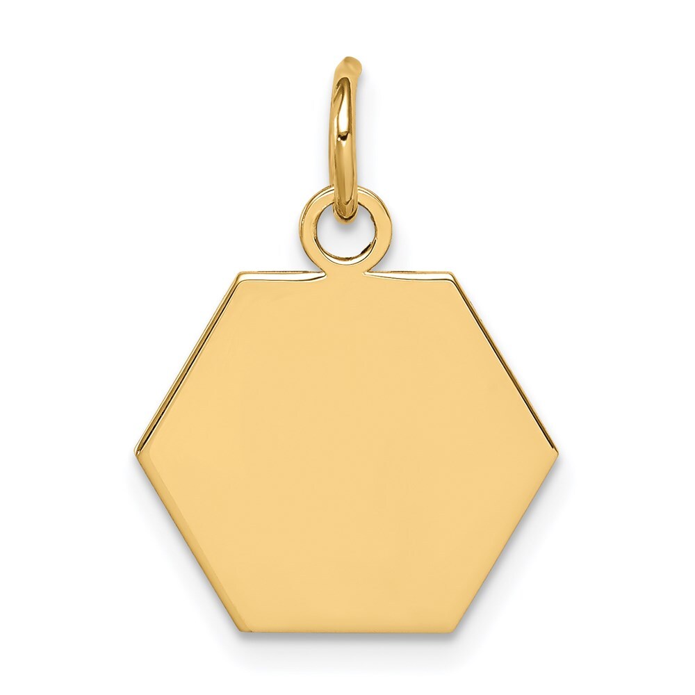 14k Yellow Gold Non-enameled Medical Jewelry Pendant for Women