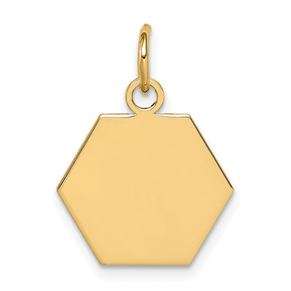 14k Yellow Gold Non-enameled Medical Jewelry Pendant for Women