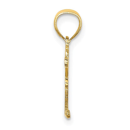 14k Yellow Gold BEST MOM Charm