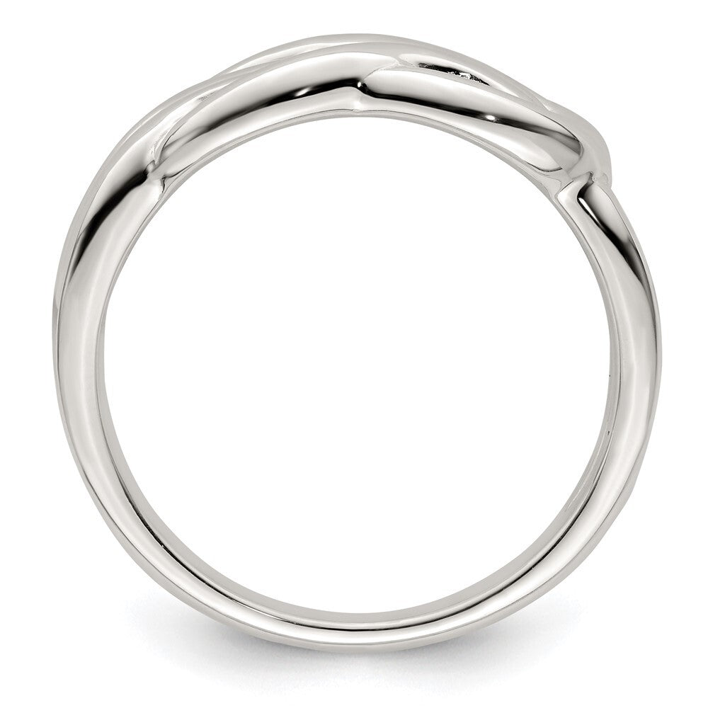 Sterling Silver Polished Celtic Knot Ring Size 7