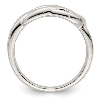 Sterling Silver Polished Celtic Knot Ring Size 7