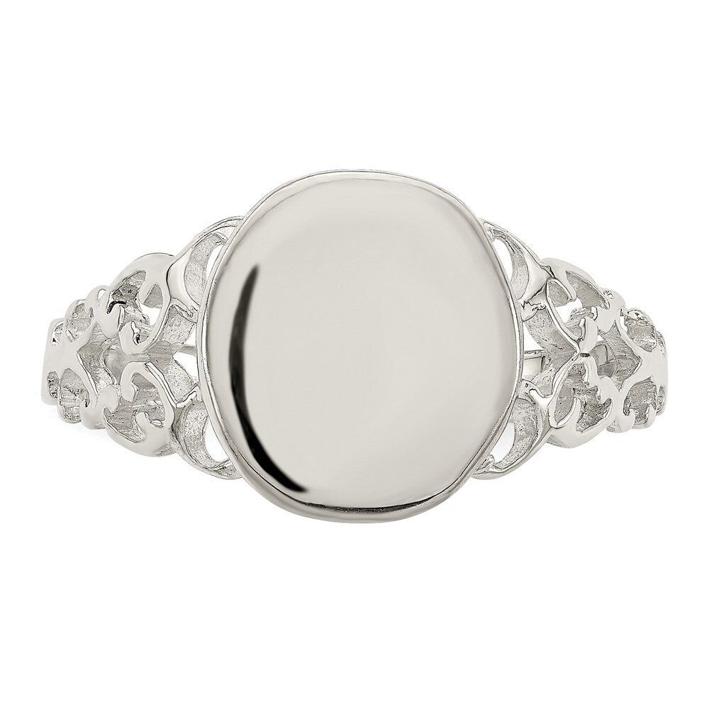 Sterling Silver Signet Ring Size 6
