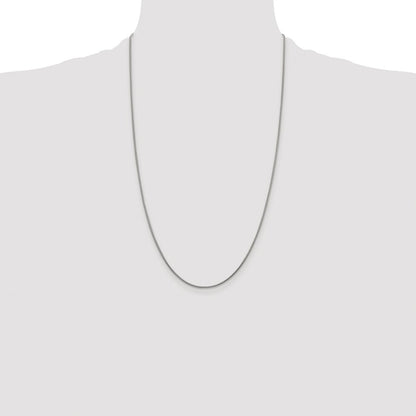 Sterling Silver Rhodium-plated 1.2mm Snake Chain