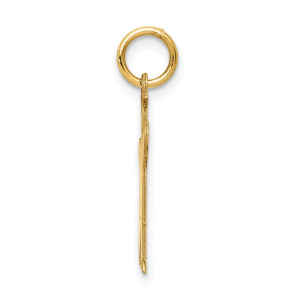 14k Yellow Gold Kid Charm Pendant for Women