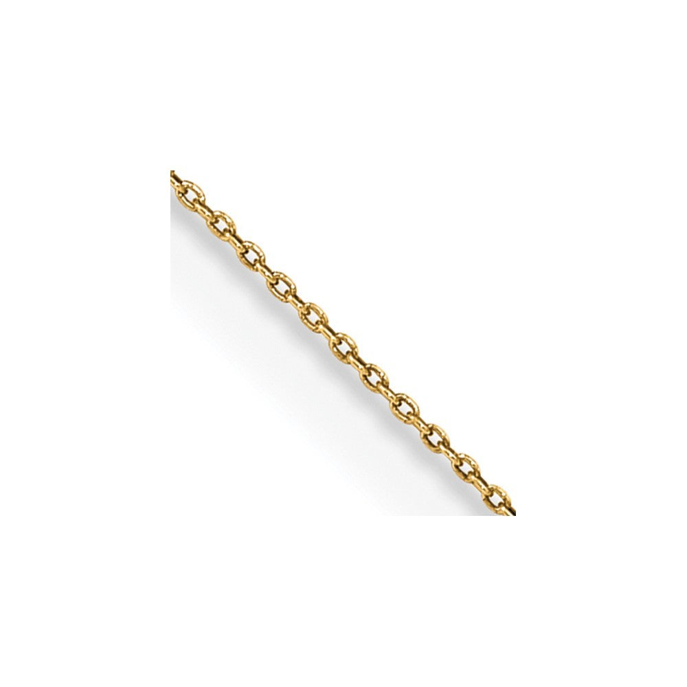 14k Yellow Gold 20 inch .75mm Cable Pendant Chain Necklace