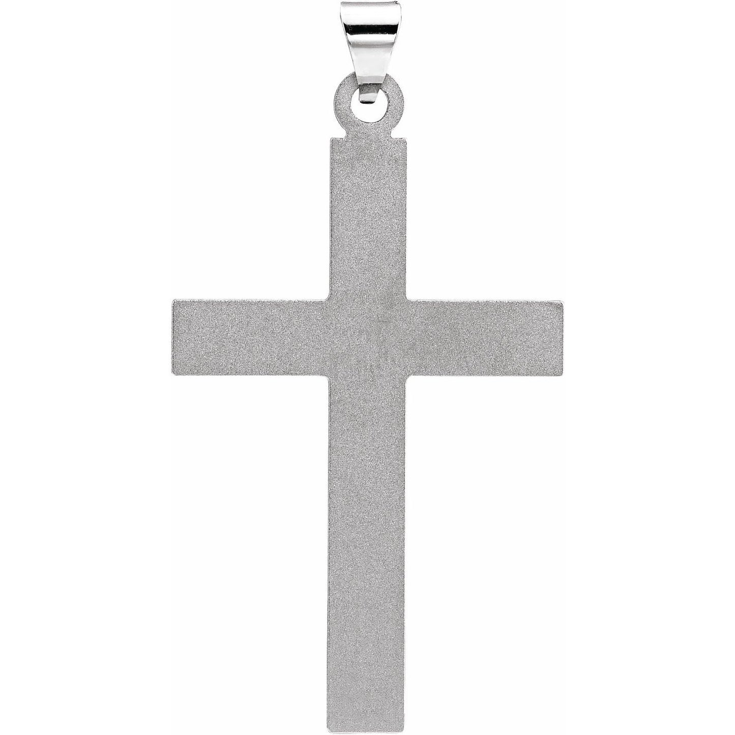 Sterling Silver Crucifix Catholic Cross Pendant Fine Jewelry Gift for Her