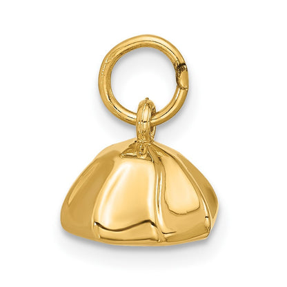 14k Yellow Gold Fancy Dumpling Pendant for Women