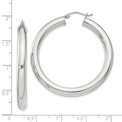 Sterling Silver 5mm Round Hoop Earrings