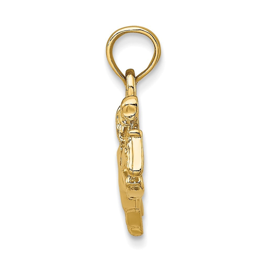 14k Yellow Gold Jockey on Jumping Horse Charm